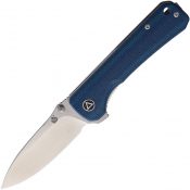 QS131I Hawk Linerlock Blue Micarta