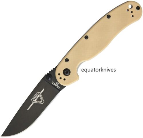 ON8830DT RAT II Linerlock Desert Tan D2